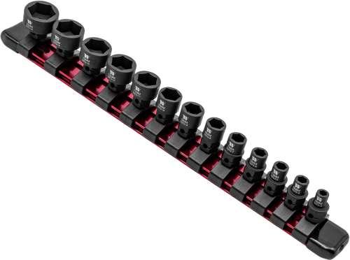 Welzh - Impact Sockets, 13-Piece Extra Stubby Hex Shanked 1/4&#39;&#39;dr 4-15mm