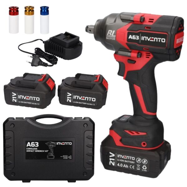 Cordless Impact Wrench 1/2&quot; INVENTO A63 1200 Nm - Set in a Case