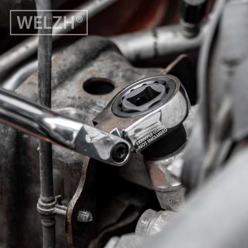 Welzh - Impact Sockets; 15-Piece Extra Stubby Hex Shanked 1/2&#39;&#39;dr 10-24mm