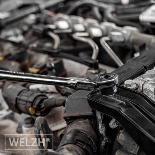 Welzh - Impact Sockets, 13-Piece Extra Stubby Hex Shanked 1/4''dr 4-15mm