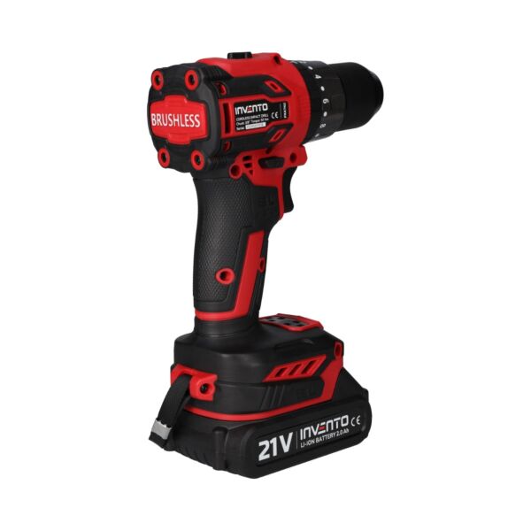 Cordless Impact Drill 3/8&quot; INVENTO A74U - Set in a Case + 2 Ah Battery + 4 Ah Battery + Charger