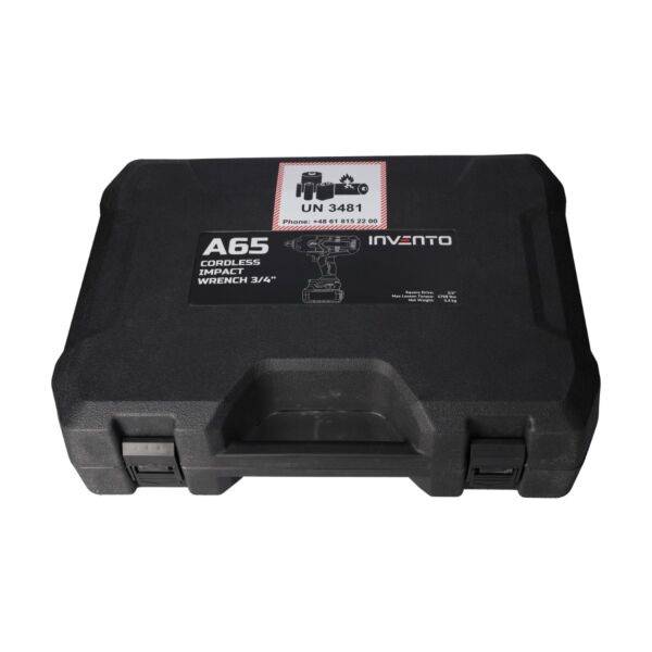 Cordless Impact Wrench 3/4&quot; INVENTO A65 - Set in a Case