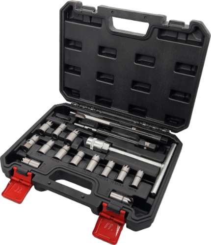 Injector Seat Cleaners; 17-Piece