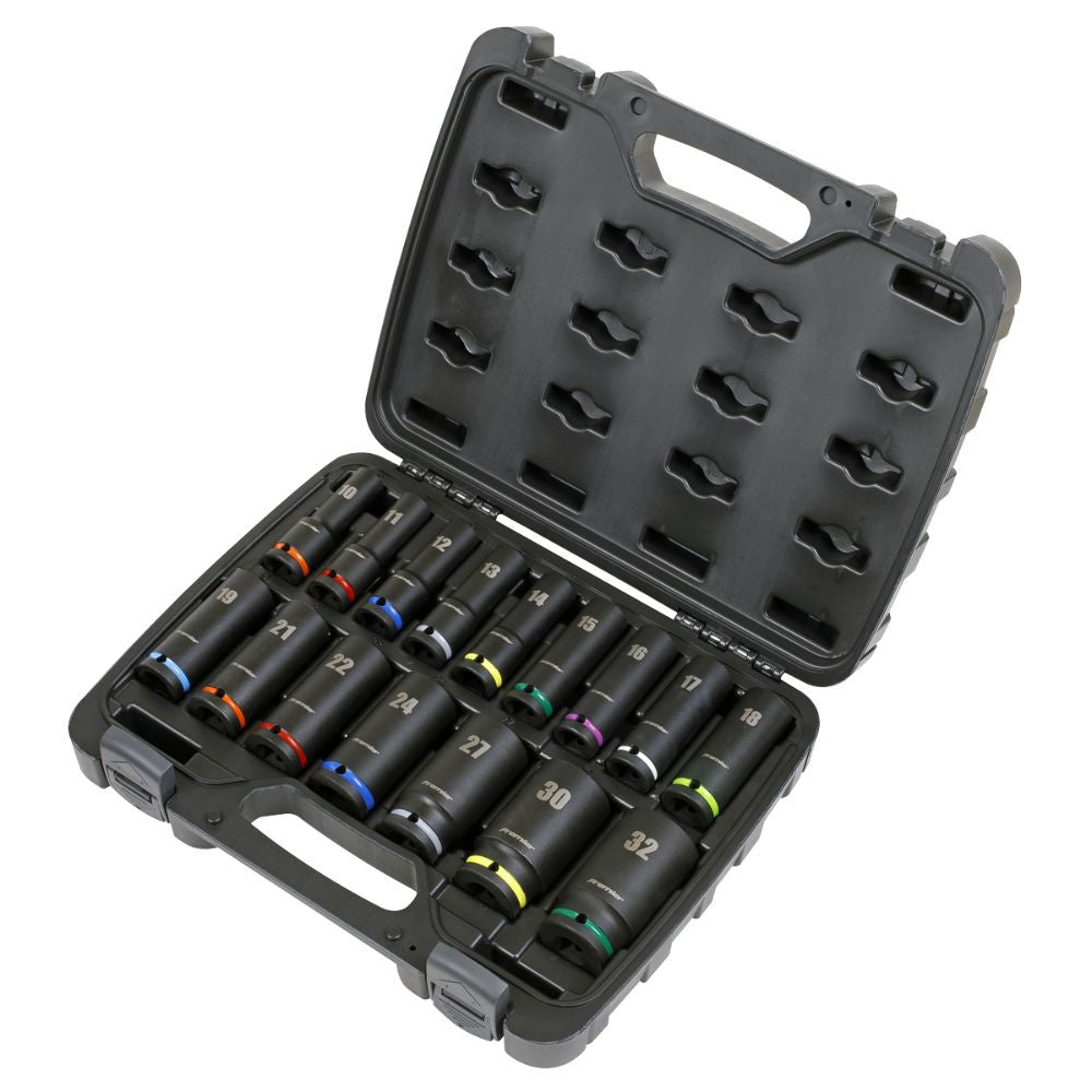 SEALEY IMPACT SOCKET SET 16PC 1/2 SQ DRIVE