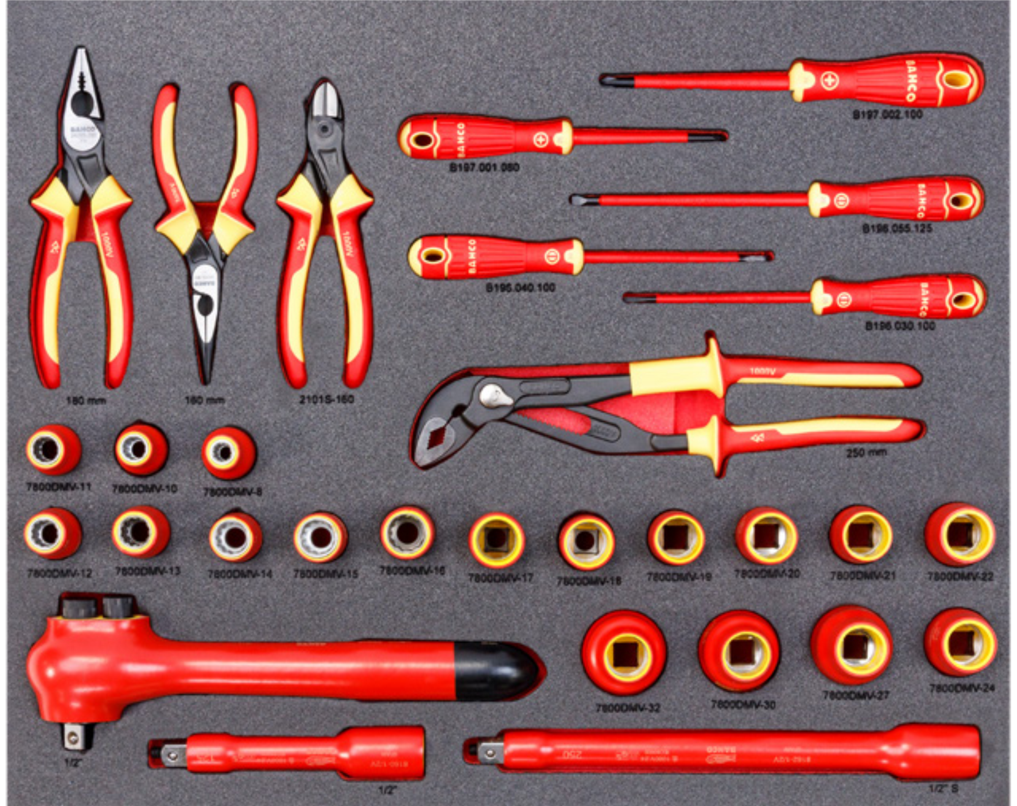 BAHCO - Trolley with 75 insulated tools - 1472K5RFFEV