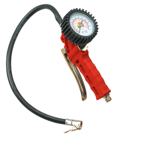 SEALEY TYRE INFLATOR WITH CLIP ON CONNECTOR