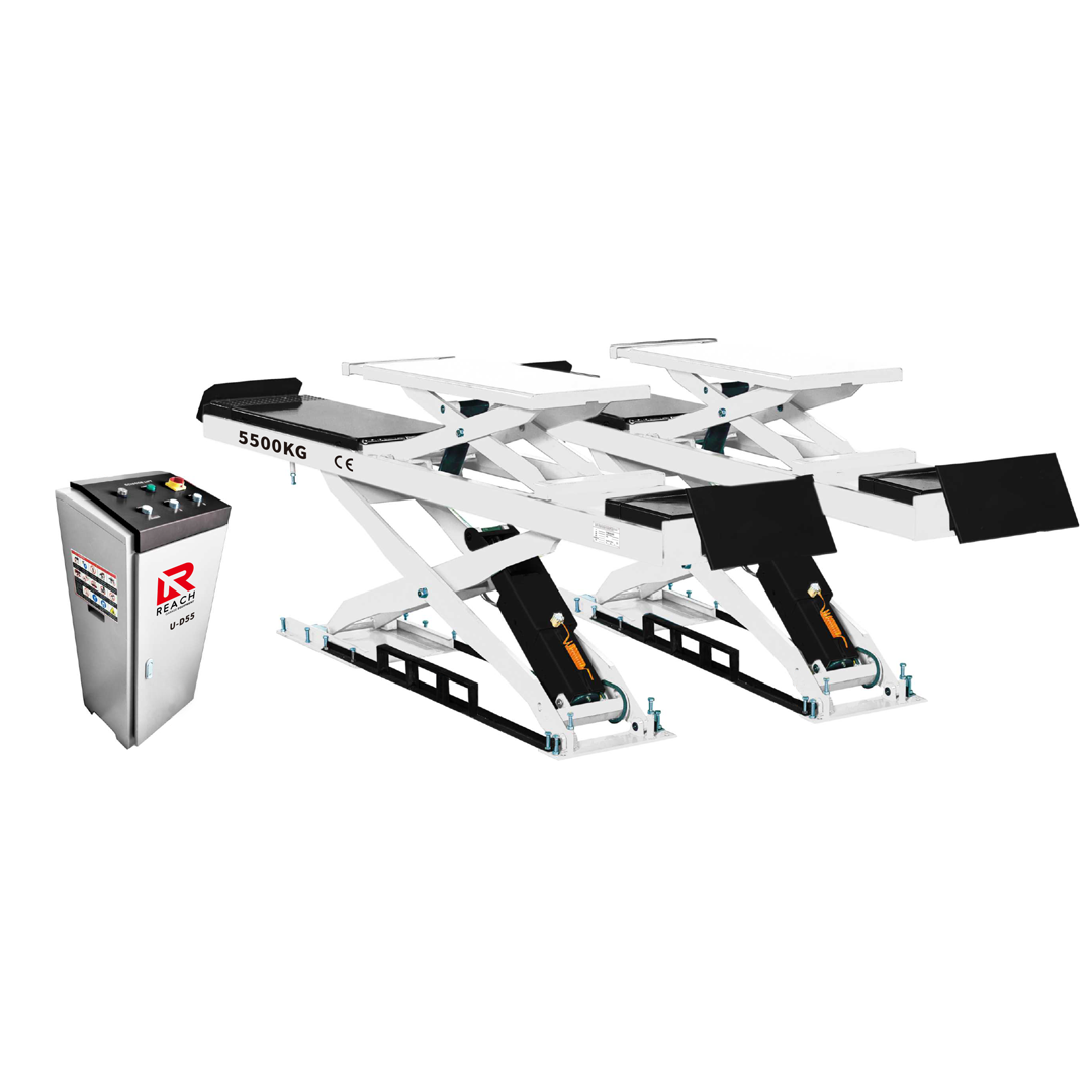 Reach U-D55 — 5.5t Double Scissor Lift, Wheel Alignment