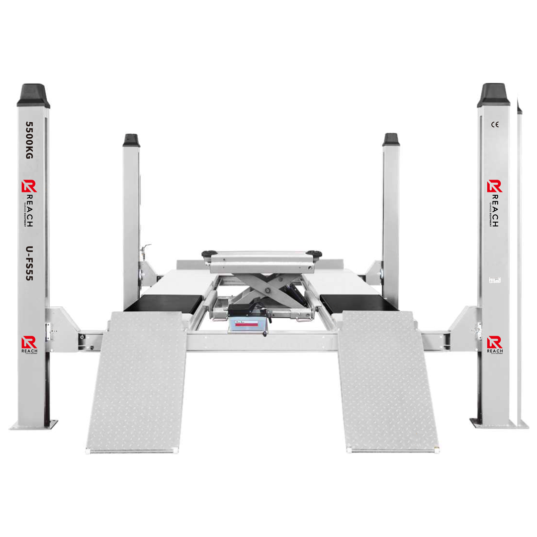 Reach U-FS55 — 5.5t Four Post Lift, Wheel Alignment