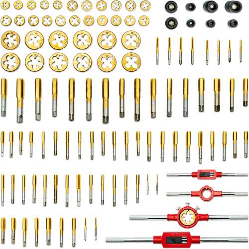 Welzh - 119-Piece Titanium Metric Tap & Die Set
