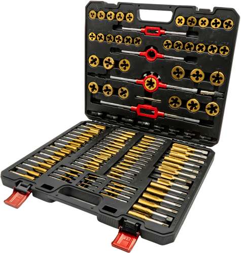Welzh - 119-Piece Titanium Metric Tap &amp; Die Set