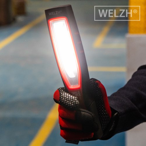 Welzh - Rechargeable Inspection Cob Lamp; Sirius Range (Red)