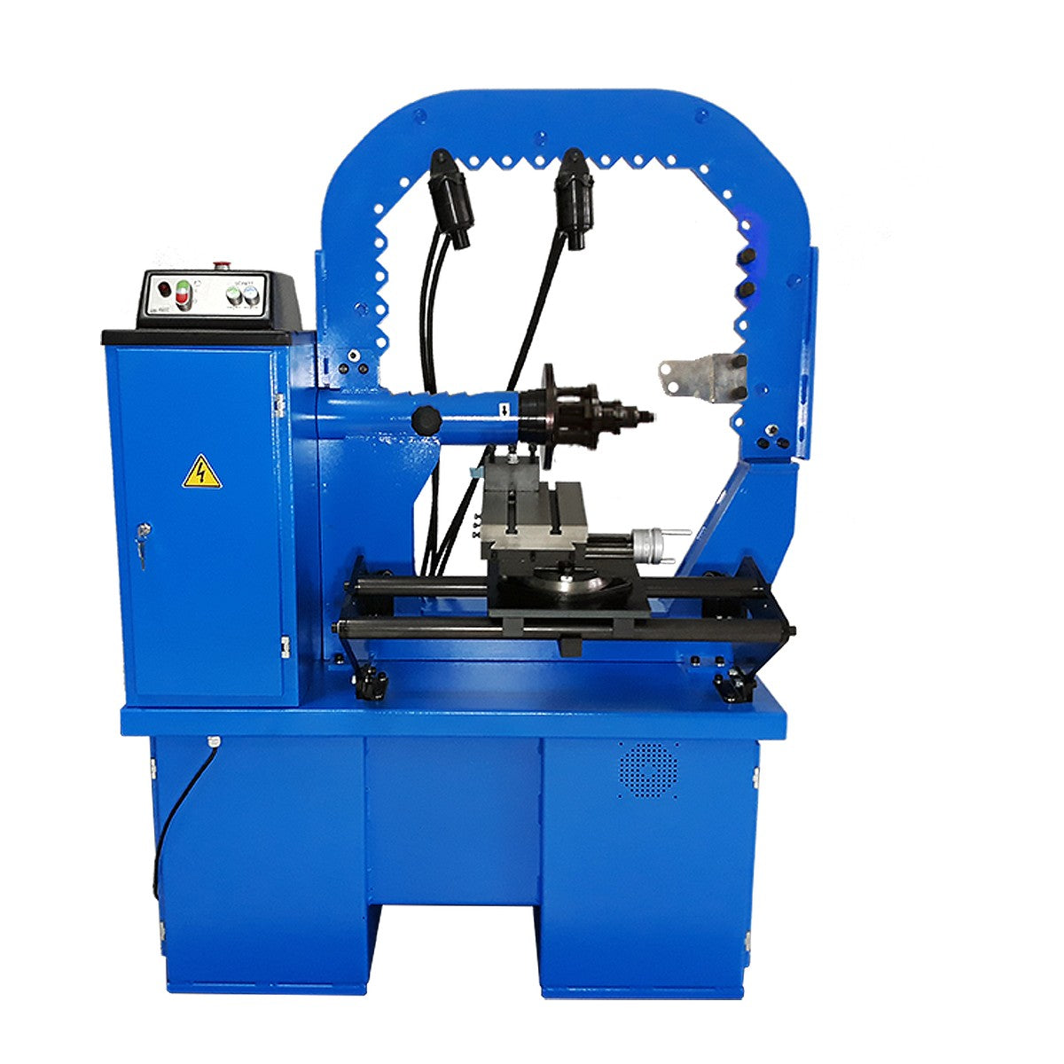 UNI-TROL PO-30H 2S Rim Straightening Machine with Hydraulic Clamp and Two Cylinders