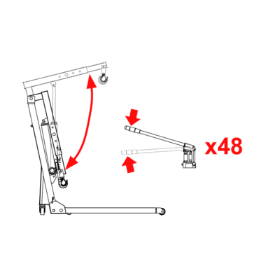 BAHCO BH6FC1000 1T Foldable Crane