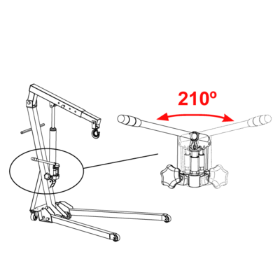 BAHCO BH6FC1000 1T Foldable Crane